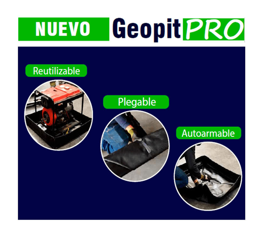 Geopit Pro: diques portátiles para control de derrames