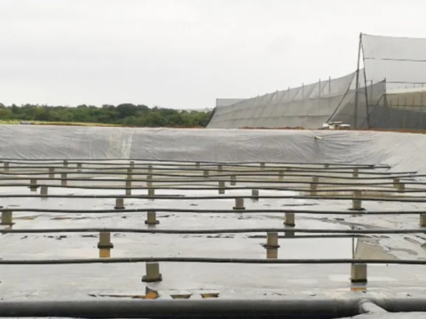 impermeabilización de piscinas de oxidación con geomembranas