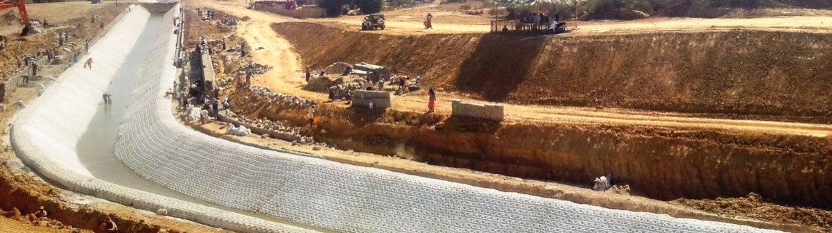Sistemas de Control de Erosión concrete matttress para canalizaciones y presas