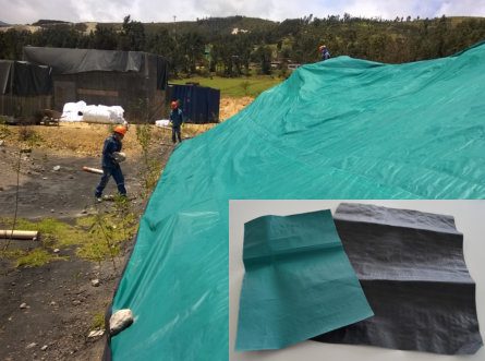 Geocobertura negro verde