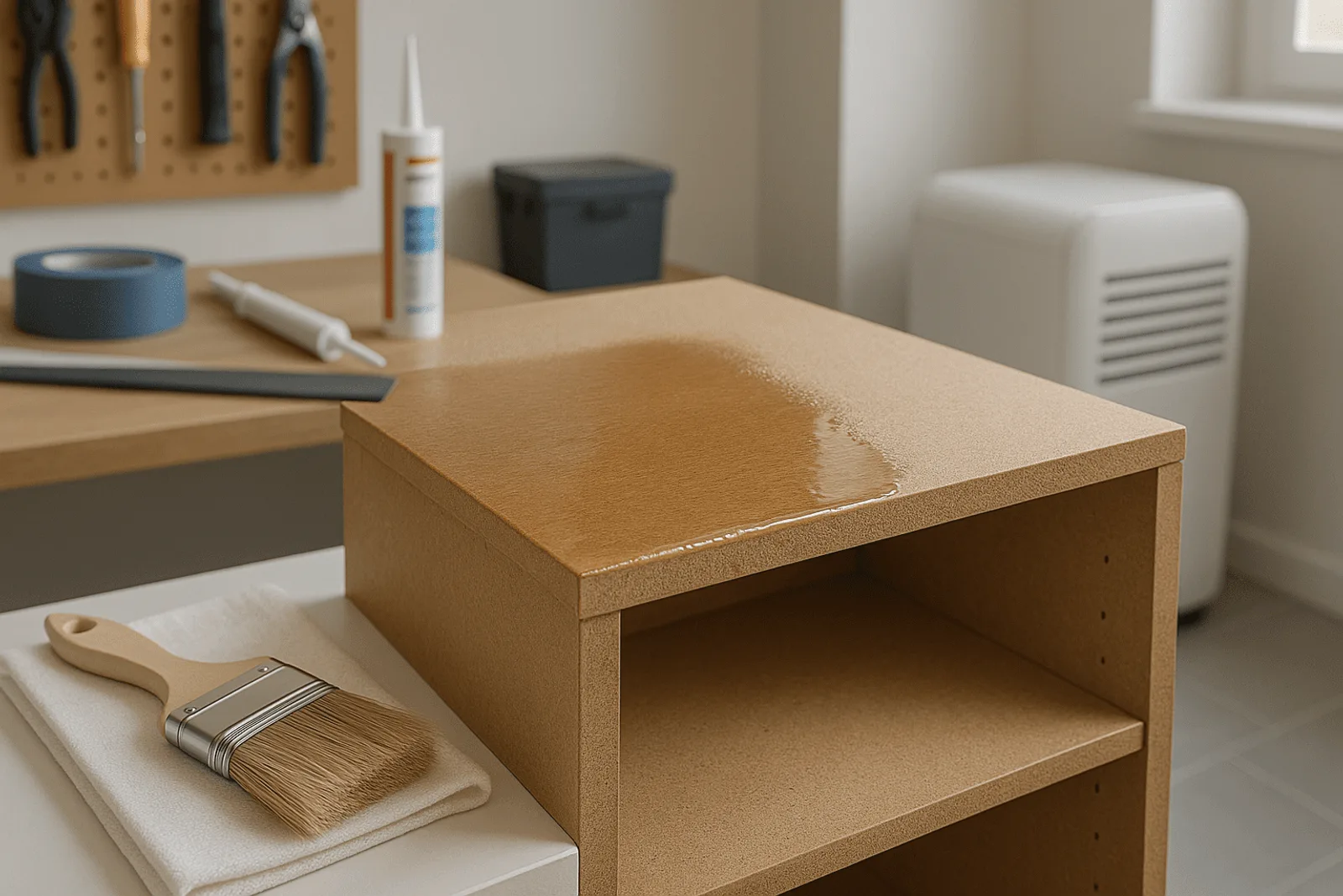 Tablero de MDF sellado y protegido contra la humedad